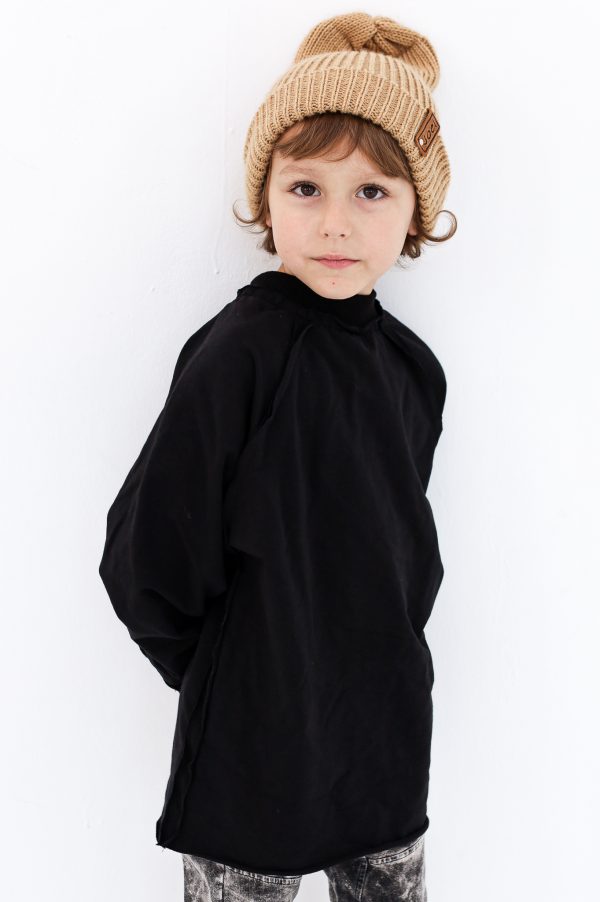 BLUZA BASIC DRESOWA BLACK - NUNU - obrazek 2