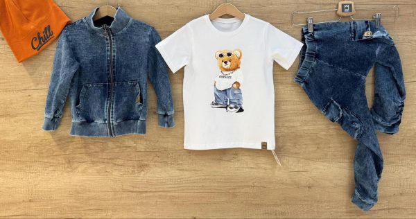 T-shirt MIMI TEDDY BEAR – kolor biały - obrazek 2