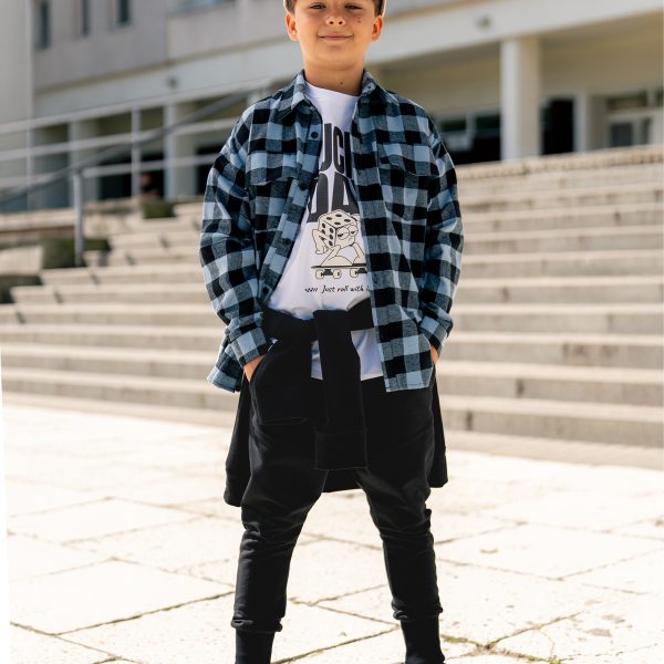 Spodnie dresowe All for kids – CZARNY