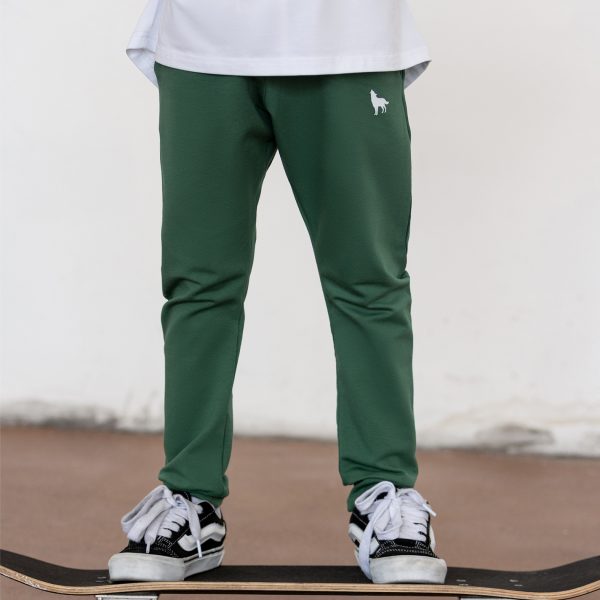 Spodnie dresowe chłopięce MashMnie – zielone