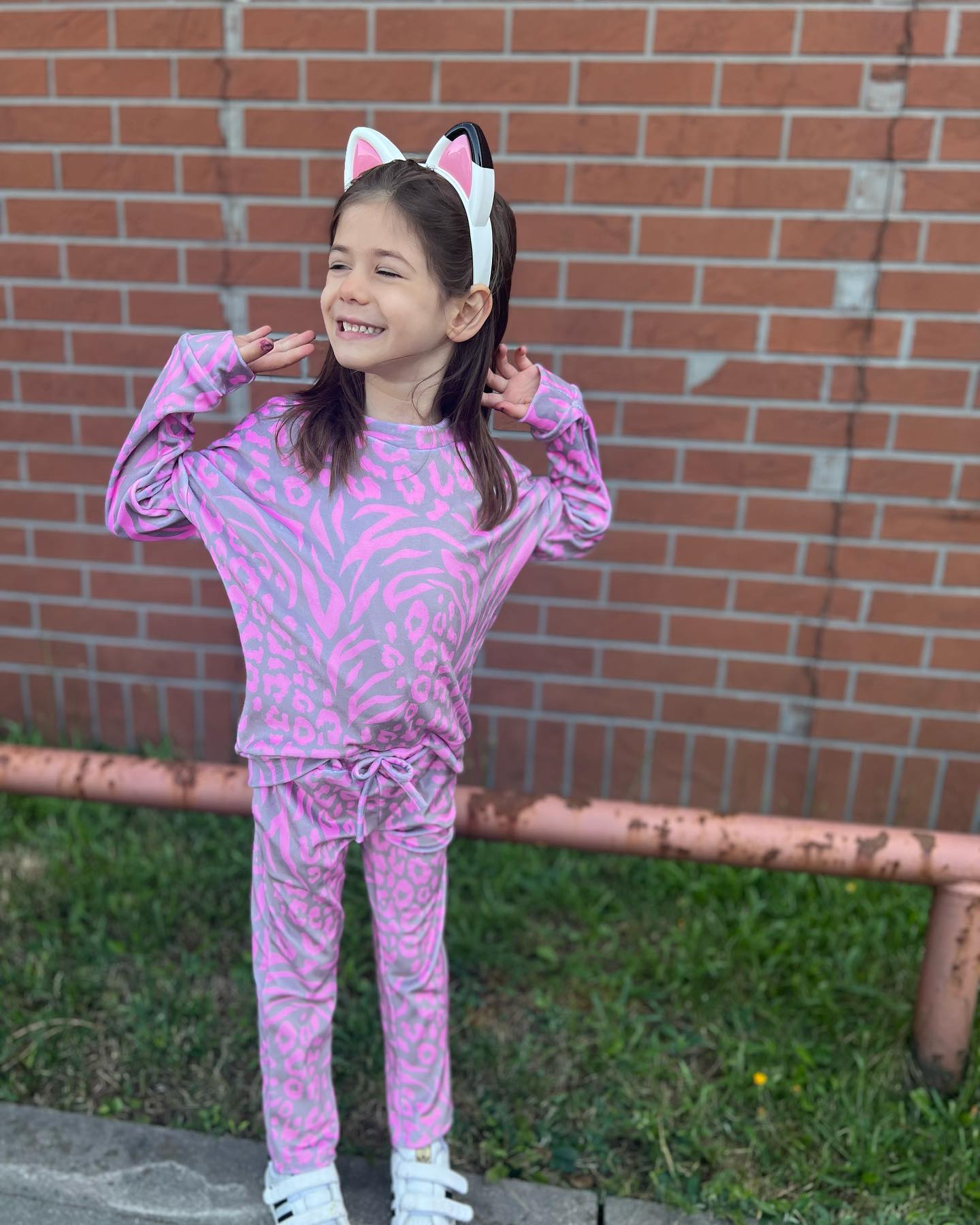 Welurowy komplet dla dziewczynki – polska produkcja - obrazek 2