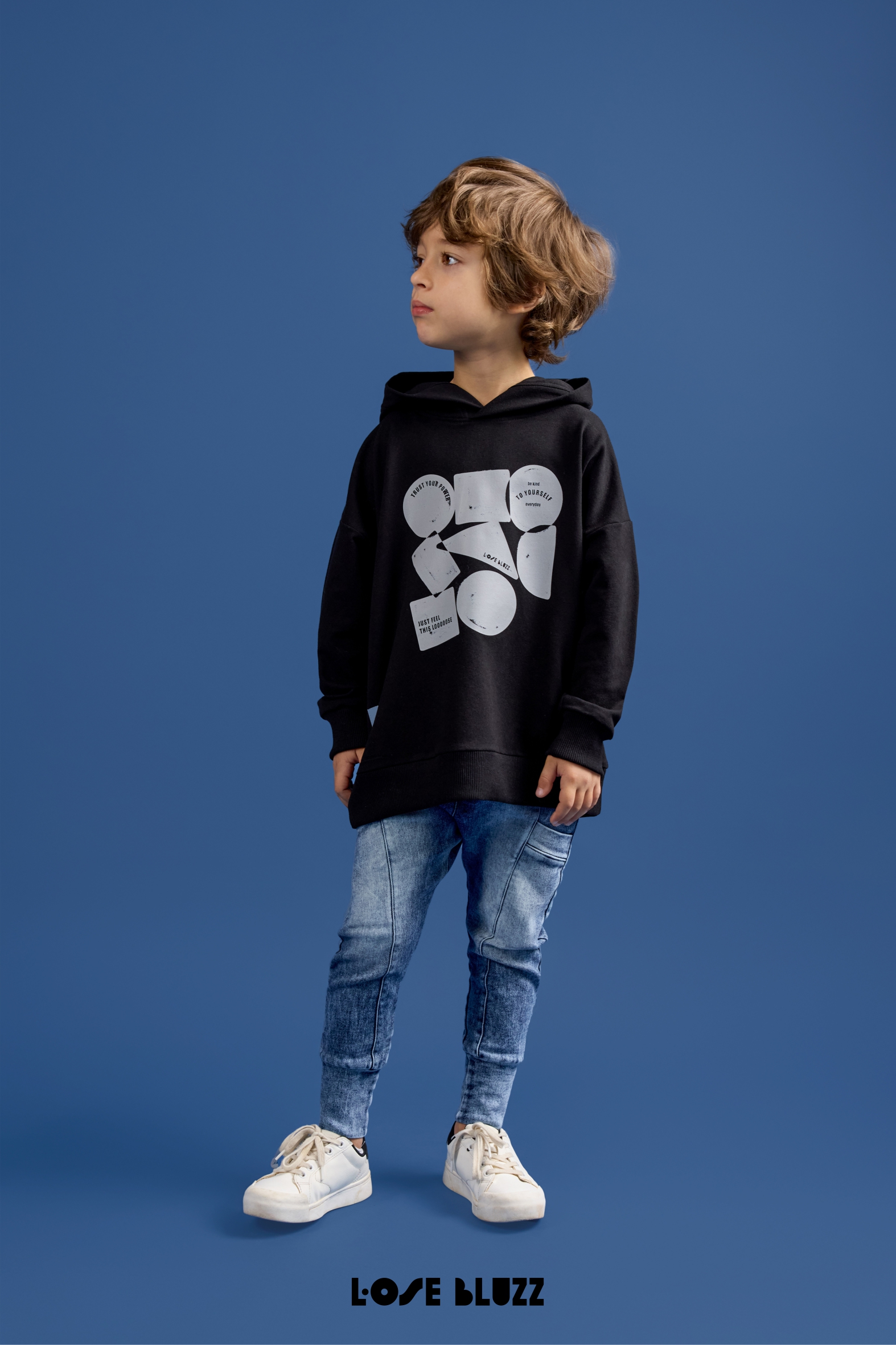 Spodnie jeansowe LOOSE BLUZZ – niebieskie