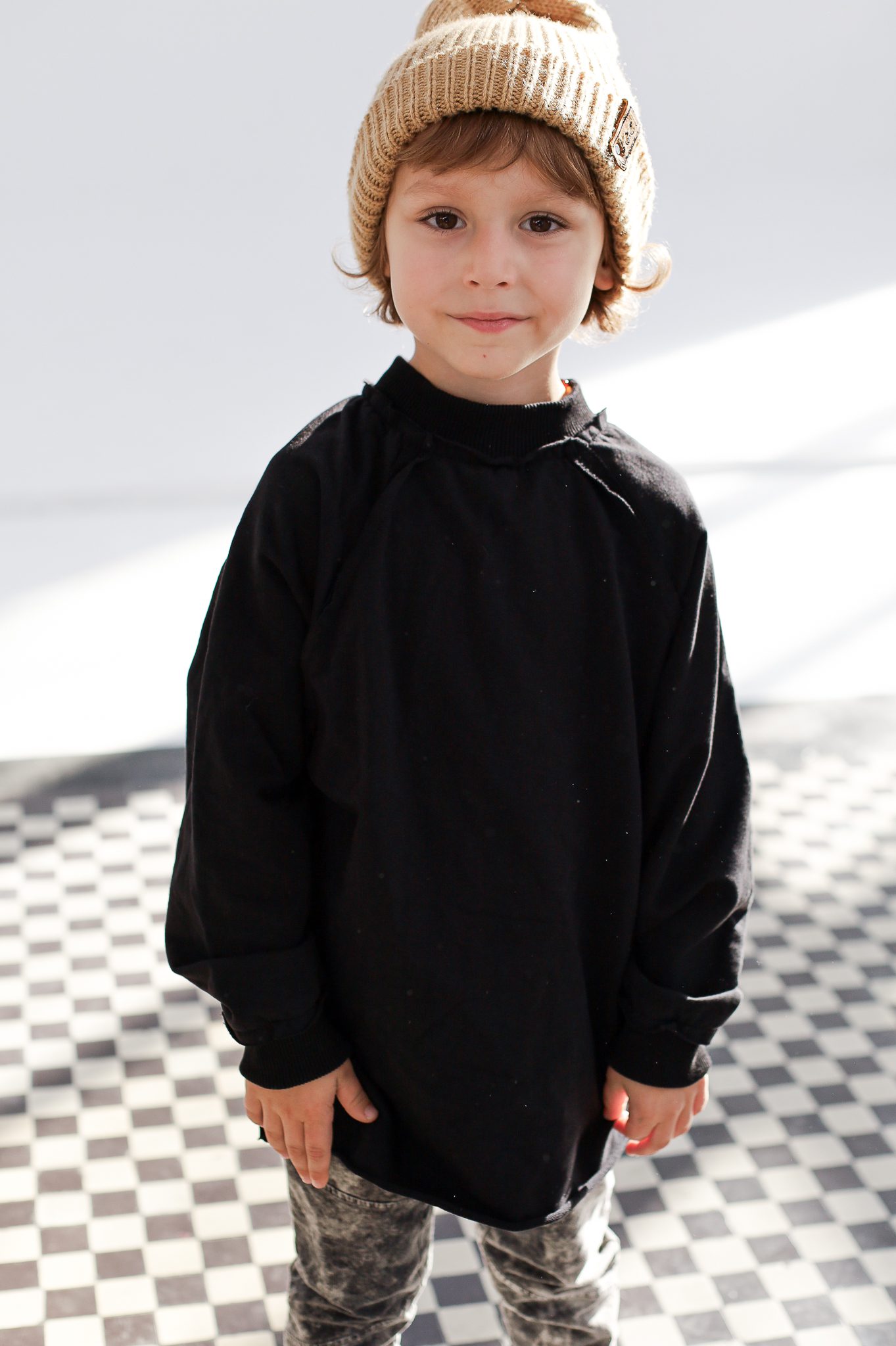 BLUZA BASIC DRESOWA CZARNA - NUNU