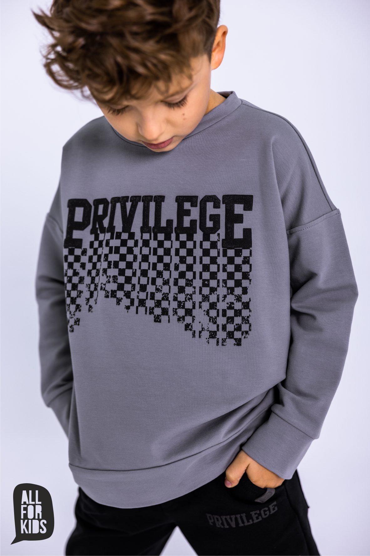Bluza chłopięca szara – All for Kids