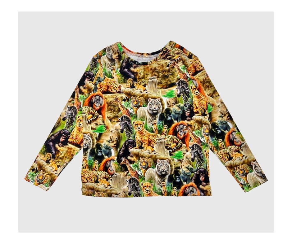 Bluzka CHRISMA dzikie zwierzęta