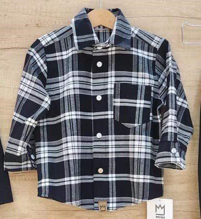 Koszula krata biało- czarna MIMI - flanela