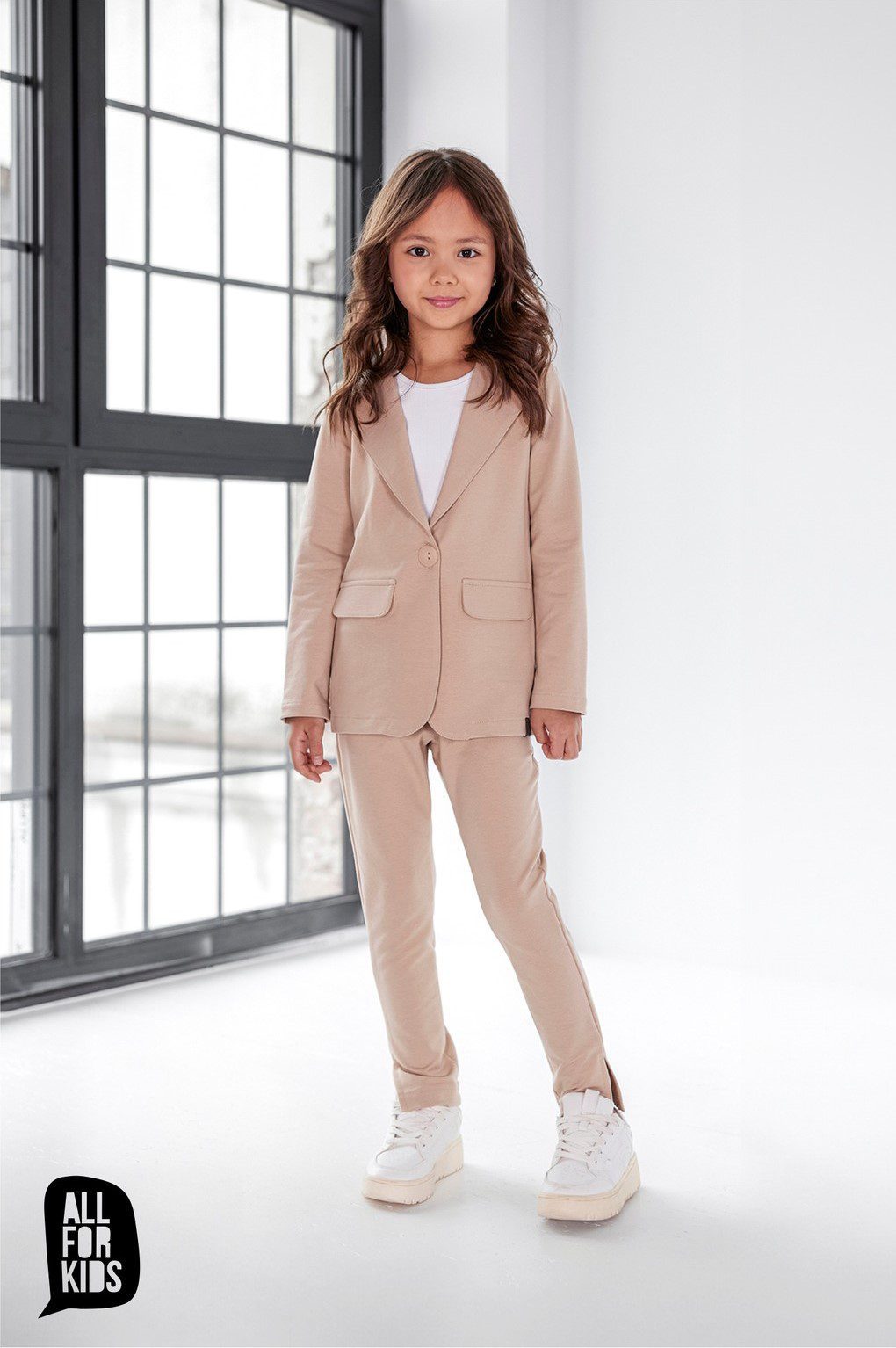 Spodnie All For Kids NEW SPRING – kolor beżowy