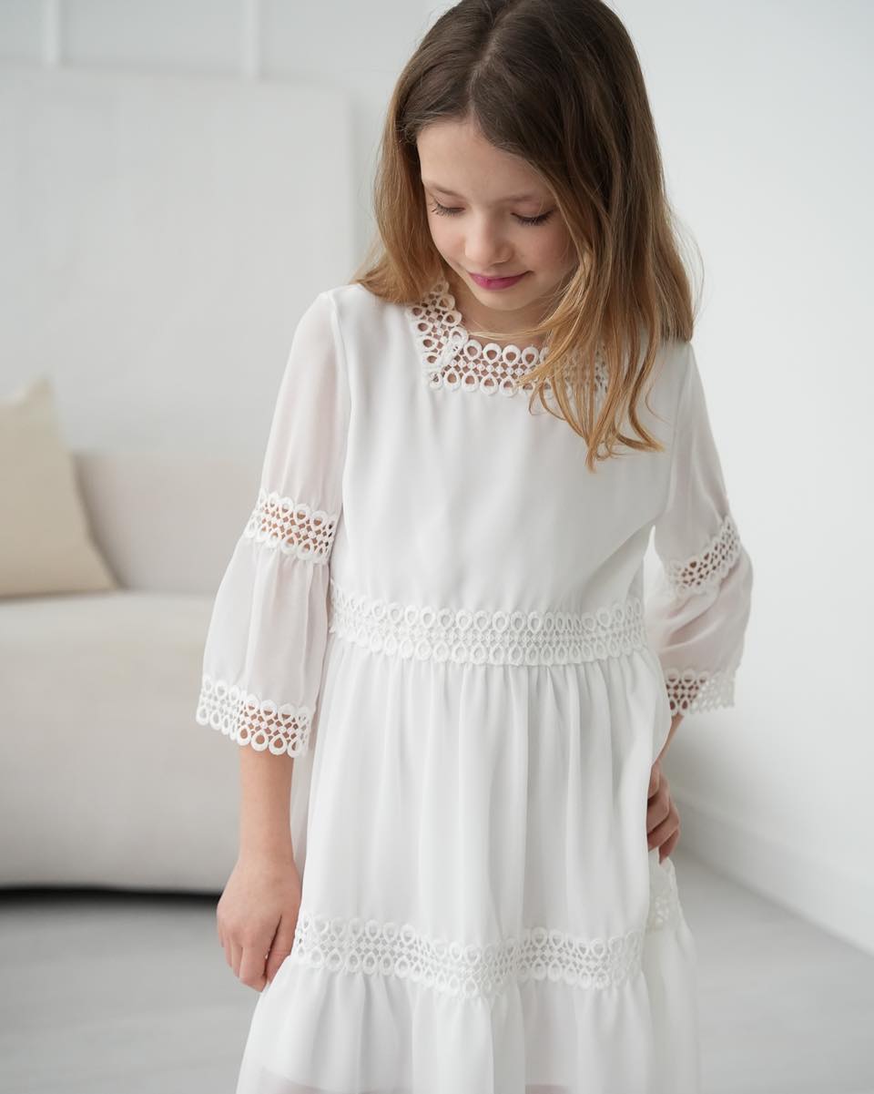 Sukienka boho Anbor - kolor biały