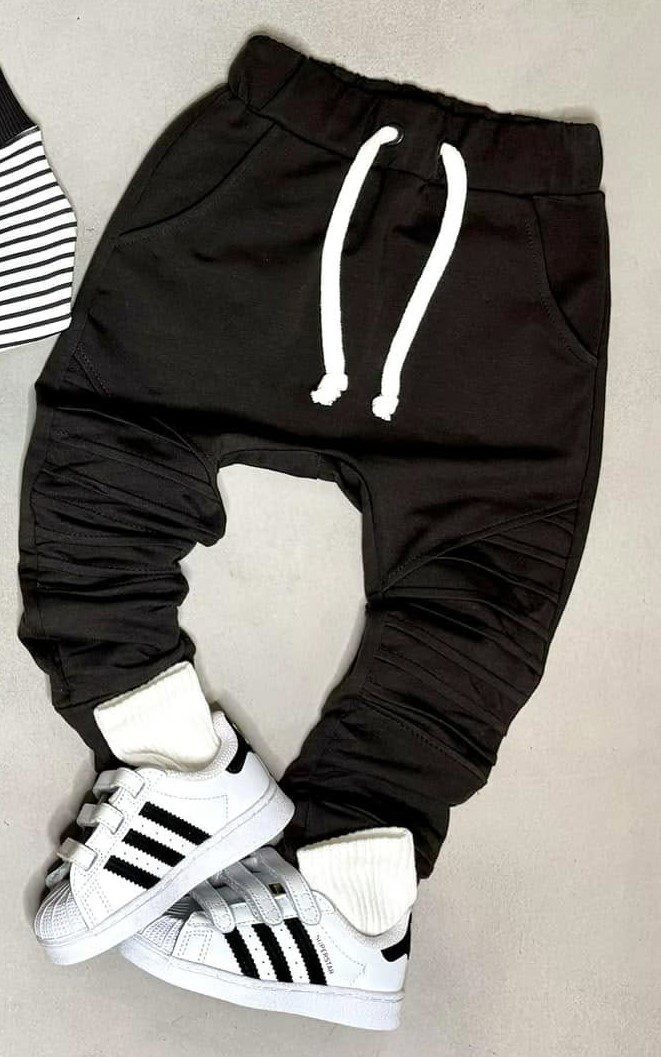 Spodnie z przeszyciami DESPACITO - brązowe