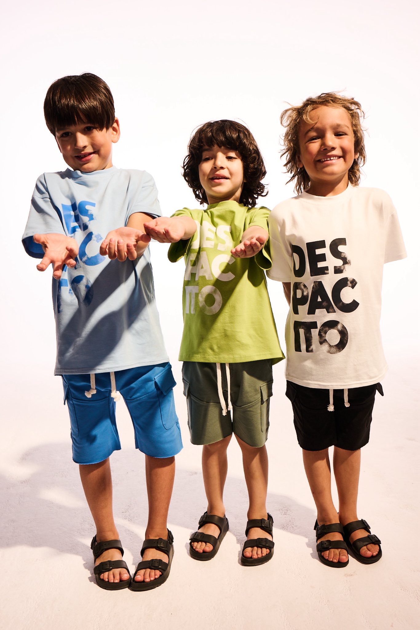 Szorty / spodenki cargo dla chłopca DESPACITO – szałwia - obrazek 3