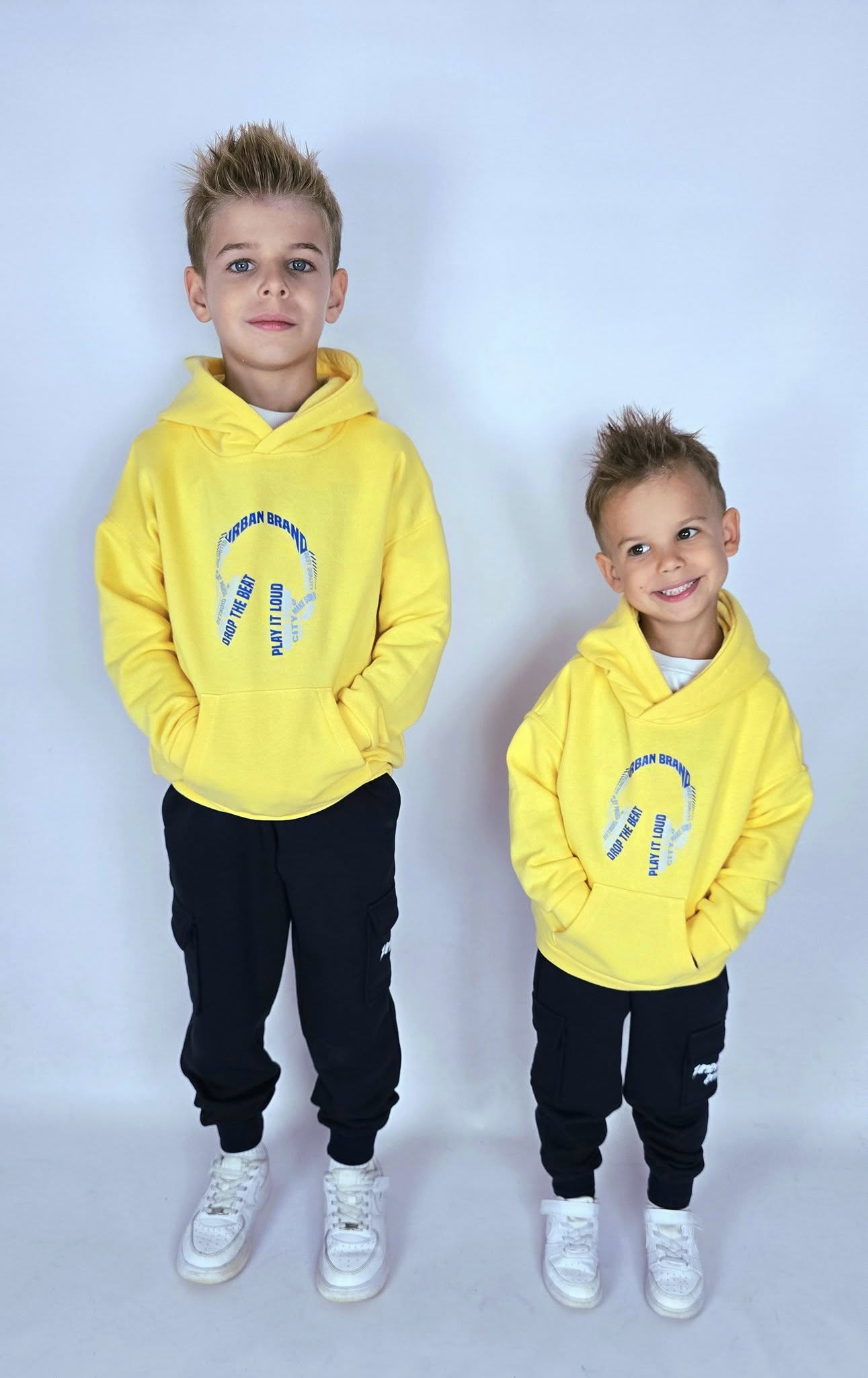 Bluza URBAN BRAND z kapturem - żółta