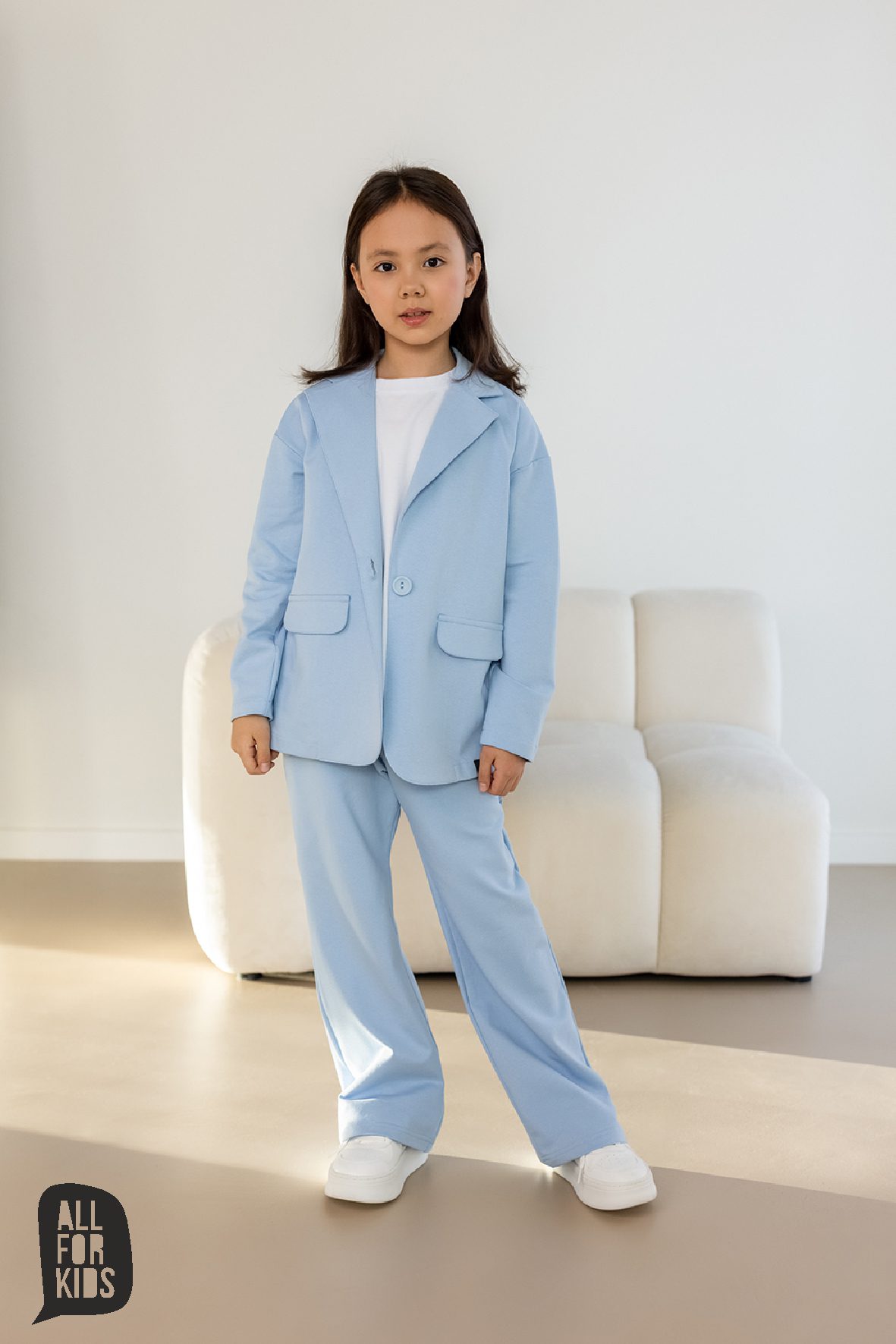 Garnitur dziewczęcy ALL FOR KIDS - kolor niebieski