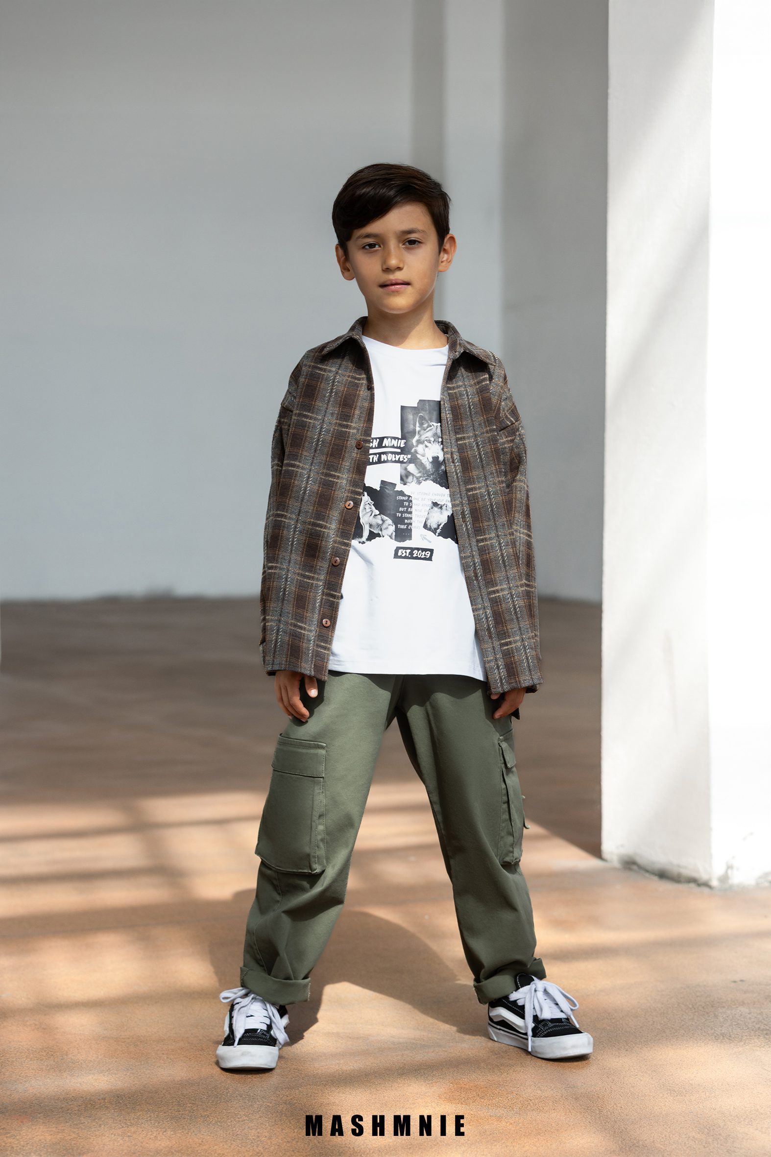 Koszula MashMnie - brązowa krata