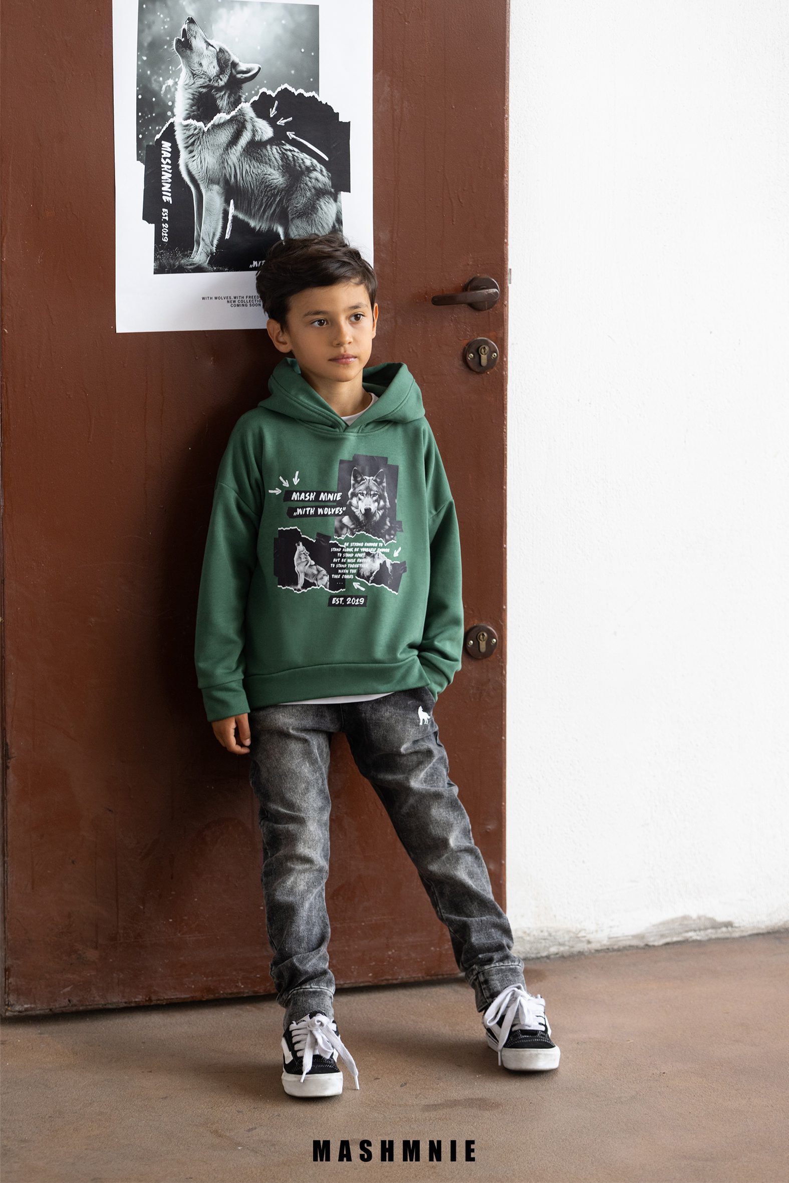 Spodnie jeansowe MashMnie – grafitowe