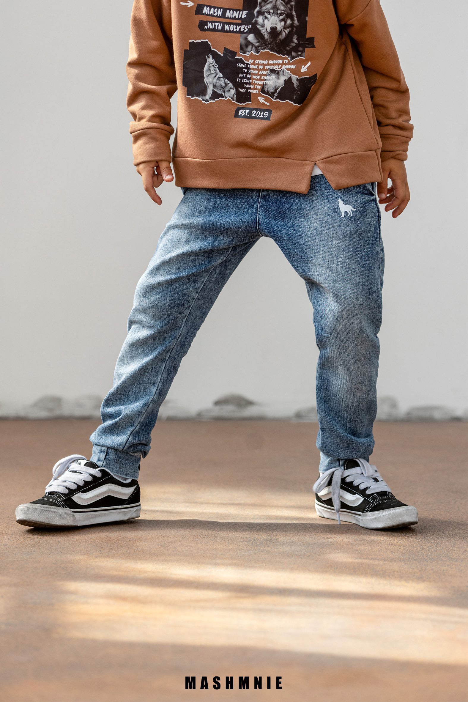 Spodnie jeansowe MashMnie – niebieskie