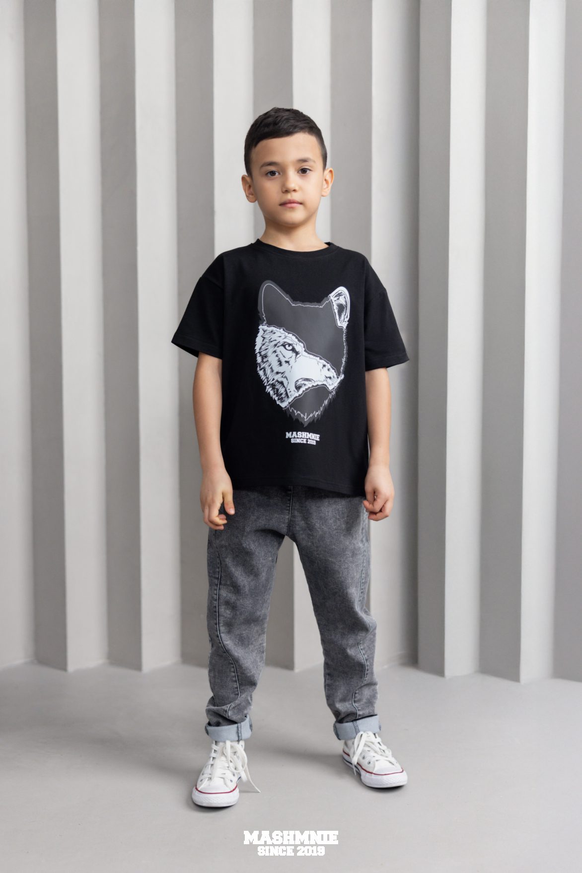 Spodnie jeansowe MashMnie – grafitowe