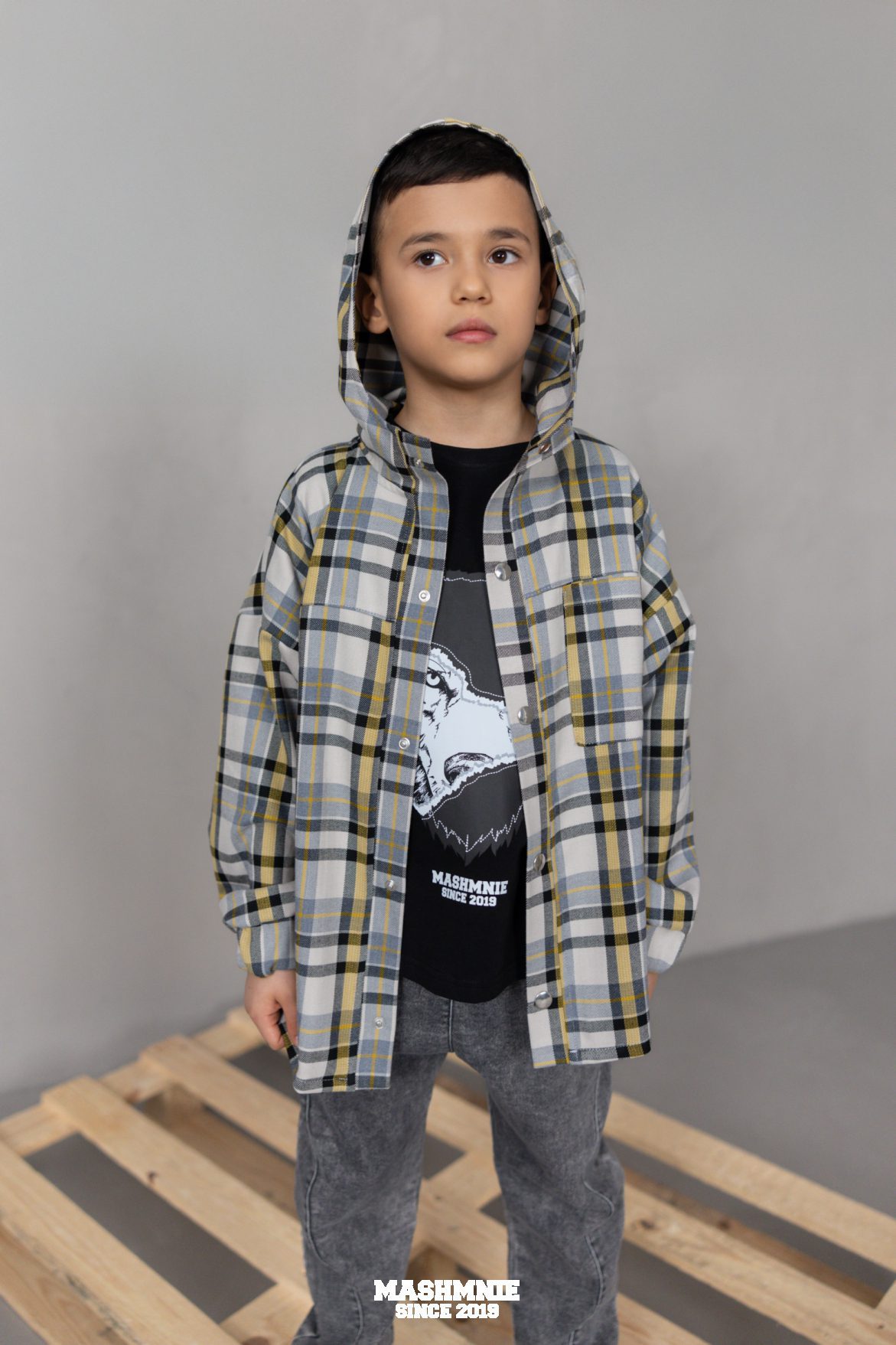 Koszula w kolorową kratkę MASHMNIE