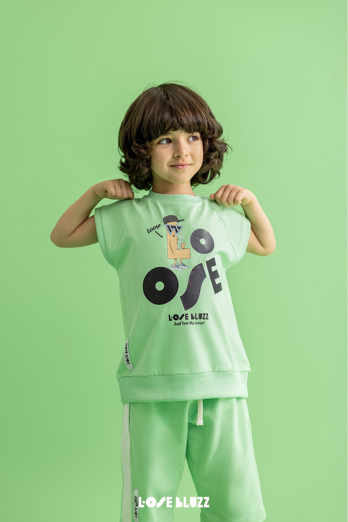 Bezrękawnik LOOSE BLUZZ zielony