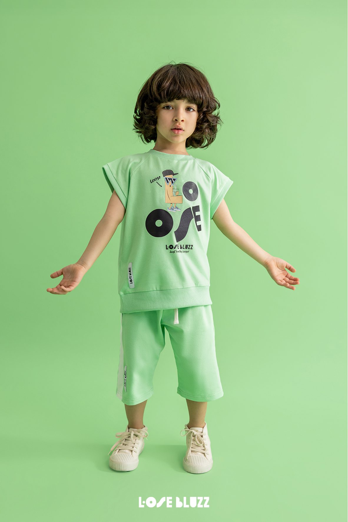 Spodenki LOOSE BLUZZ zielone