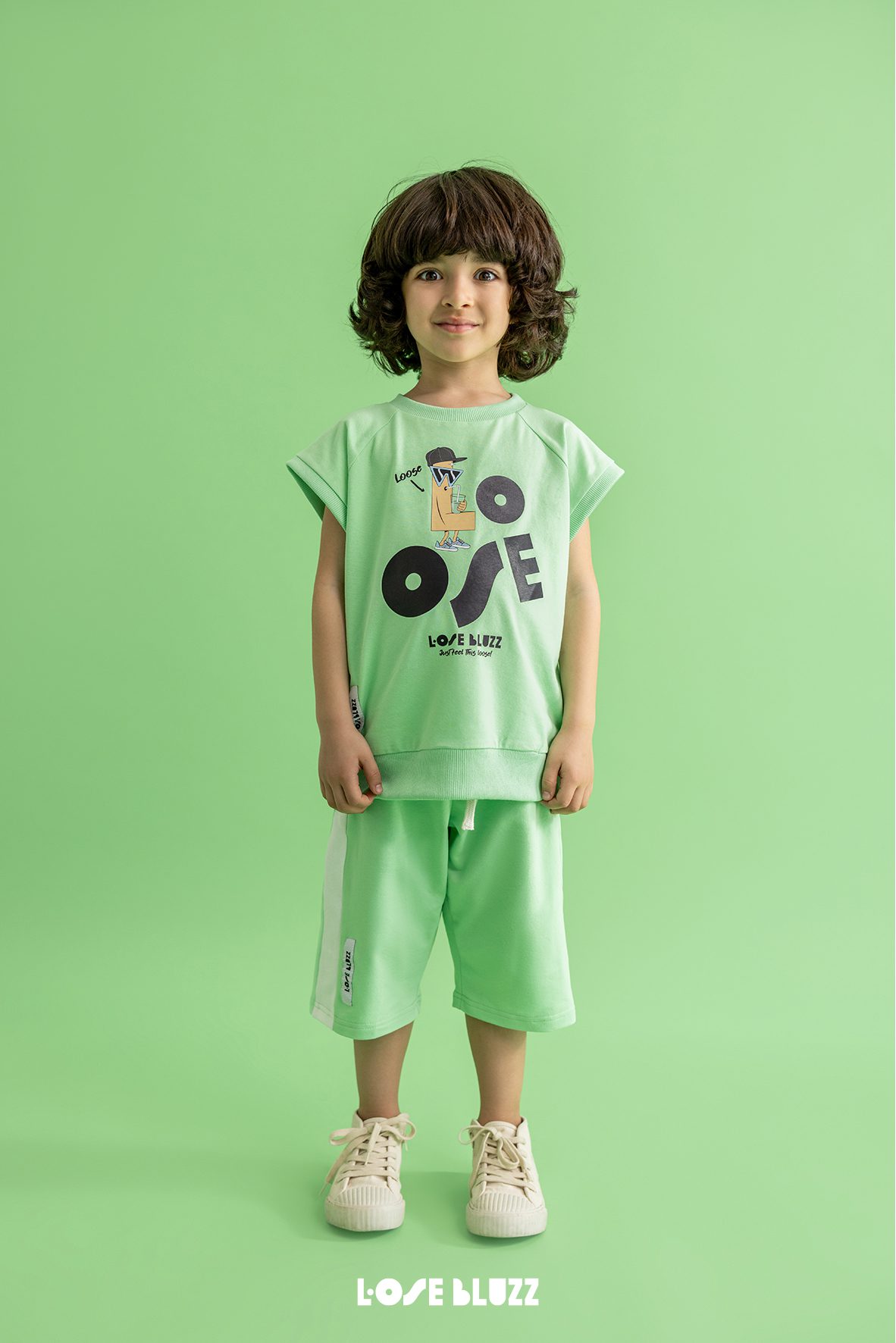 Bezrękawnik LOOSE BLUZZ zielony - obrazek 4