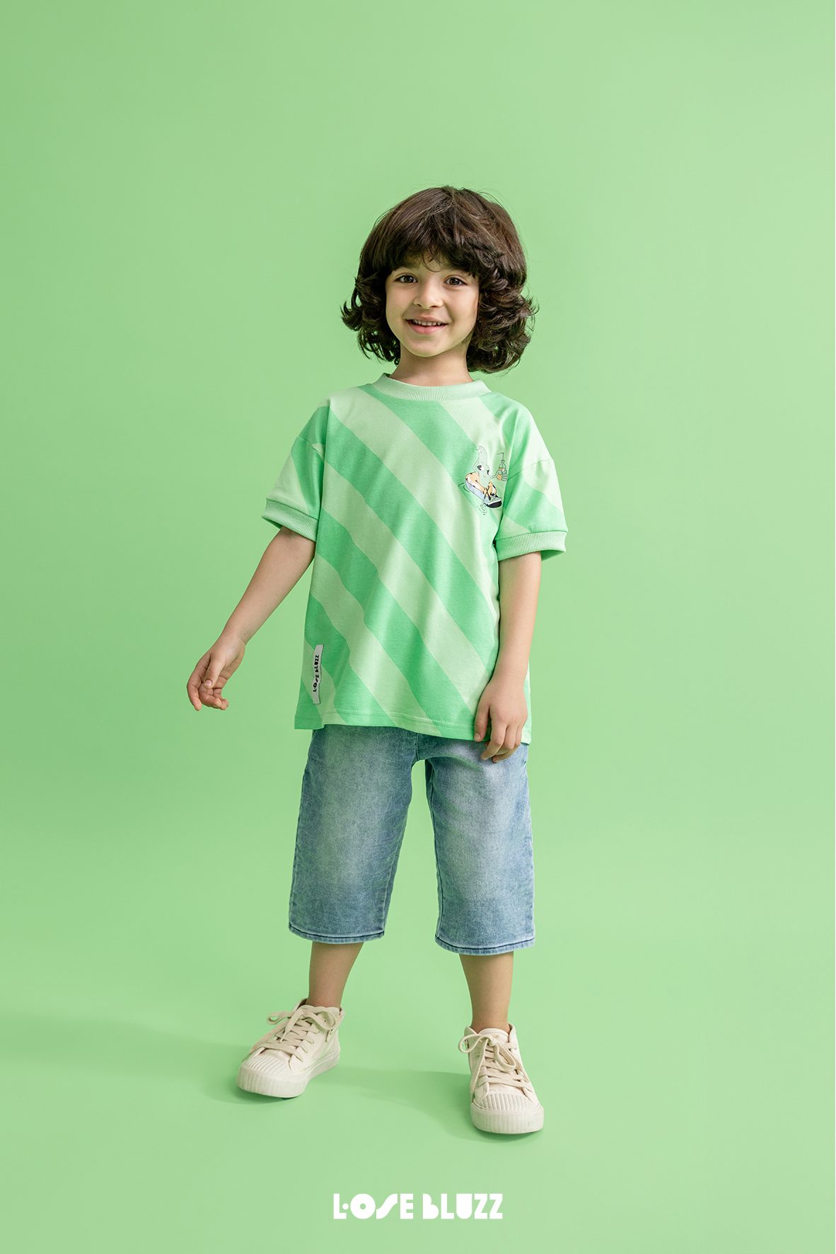 Spodenki jeansowe LOOSE BLUZZ niebieskie