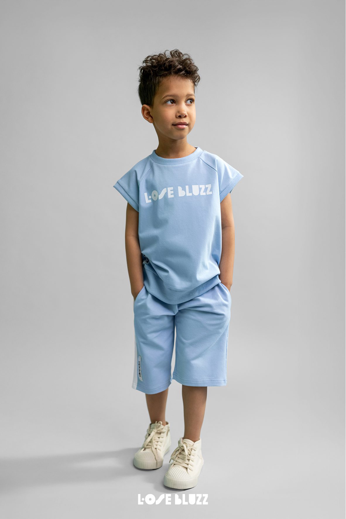 Spodenki LOOSE BLUZZ niebieskie