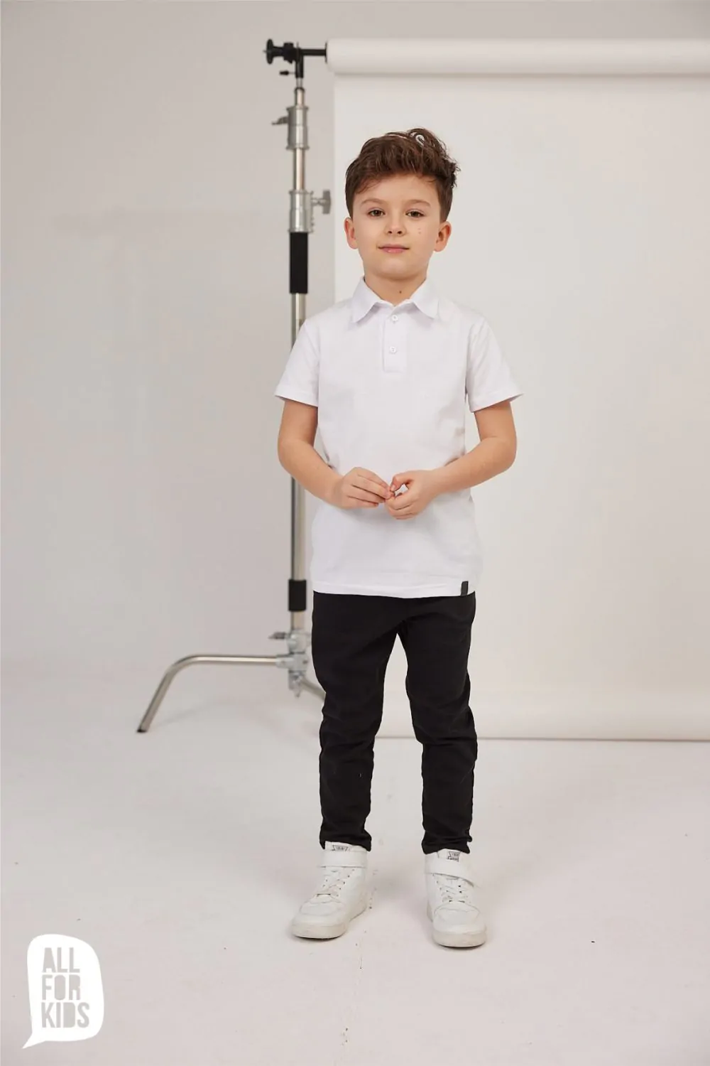 Spodnie z tkaniny ALL FOR KIDS - kolor czarny