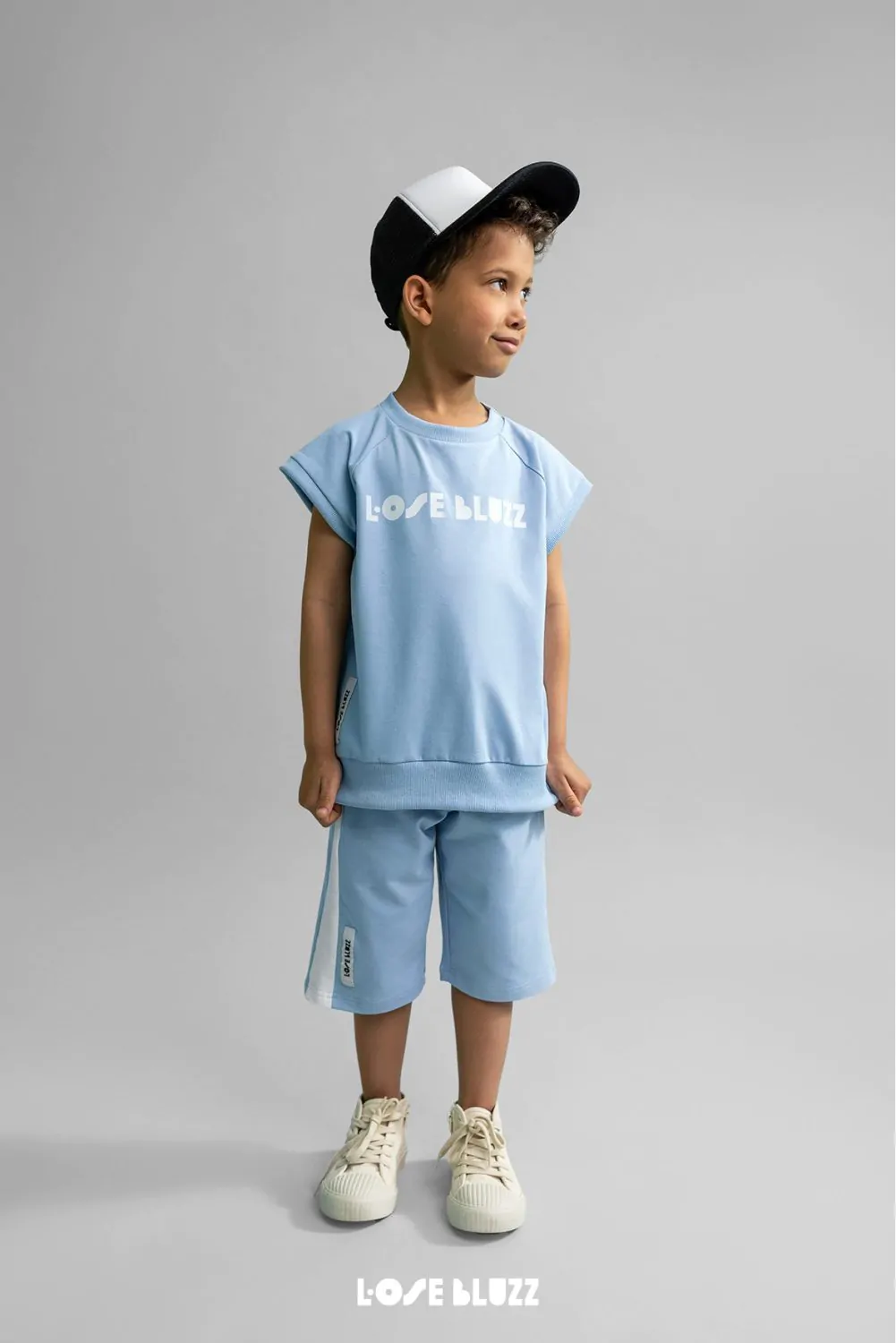 Spodenki LOOSE BLUZZ niebieskie - obrazek 5