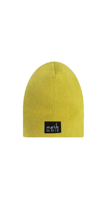 Czapka MashMnie prążek - kolor limonka